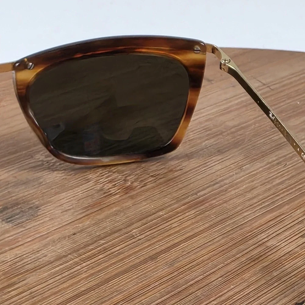 Ray-Ban RB 2419 Olympia Sunglasses Mens 56-14-140 Brown Green Tinted Square